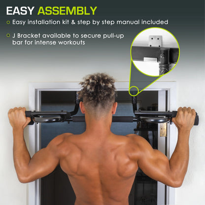 Heavy-Duty Multi-Grip Chin-Up and Pull-Up Bar for Doorway Training